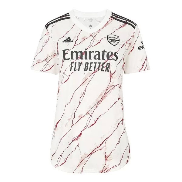 Camiseta Arsenal Segunda equipo Mujer 2020-21 Blanco